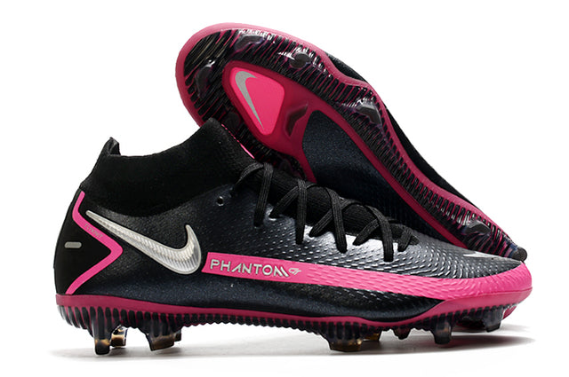Nike Phantom GT Elite Dynamic Fit FG Soccer Cleats – High Top – Black/Pink