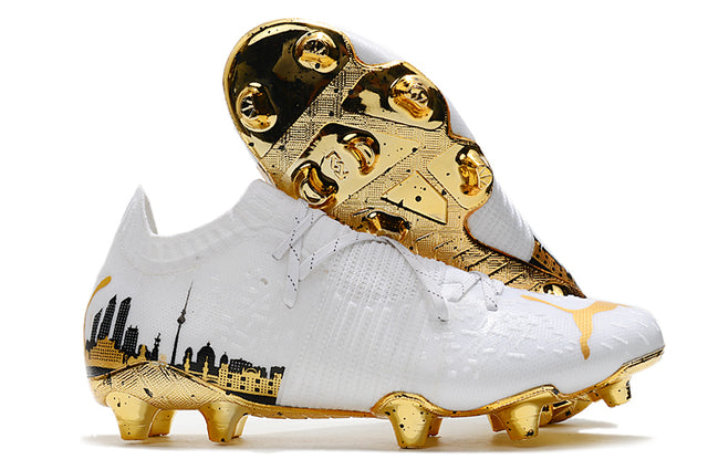 Puma Future Z FG Soccer Cleats – White/Gold