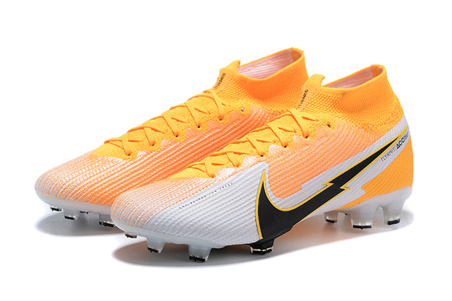 Nike Mercurial Superfly 7 Elite SE FG - White and Orange - High Top