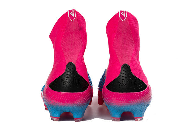 Adidas Predator Mutator+ FG Soccer Cleats – High Top – Black/Pink/Blue