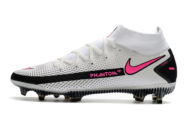 Nike Phantom GT Elite Dynamic Fit FG Soccer Cleats – High Top – White/Pink