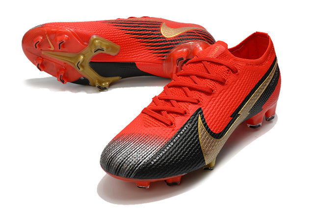 Nike Mercurial Vapor 13 Elite FG Football Boots Red/Black/Gold - Low