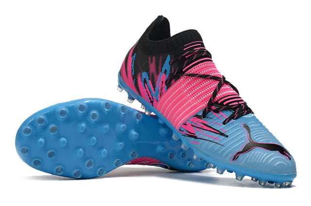 Puma Future Z FG Firm-Ground Soccer Cleats - Blue/Pink (Low)