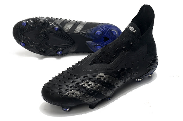 Adidas Predator Freak+ FG Soccer Cleats – High Top – Black/Blue