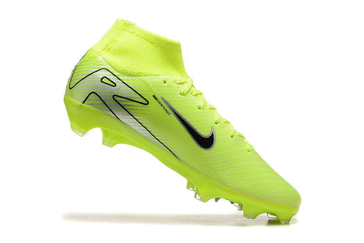 Nike Air Zoom Mercurial Superfly 10 Elite FG - Mens Soccer Cleats - Firm Ground - Black/White/Black