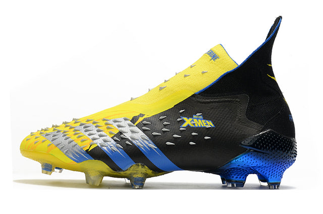 Adidas Predator Freak+ FG Soccer Cleats – High Top – Xmen/Black/Yellow/Blue