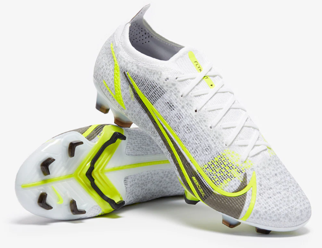 Nike Mercurial Vapor 14 Elite FG - Grey and Green - Low