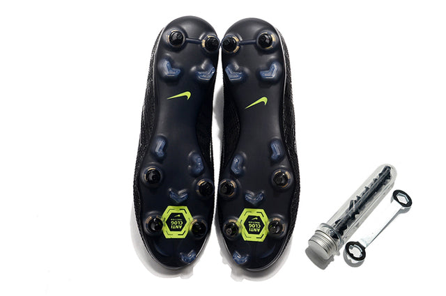 Nike Mercurial Superfly 7 Elite SG-PRO Anti-Clog Traction Football Boots All Black - Cano Alto