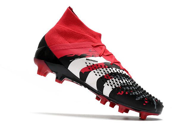 Adidas Predator Mutator .1 FG Soccer Cleats – High Top – Black/Red/White
