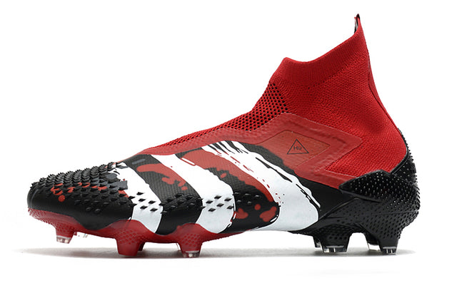 Adidas Predator Mutator+ FG Soccer Cleats – High Top – Black/Red/White