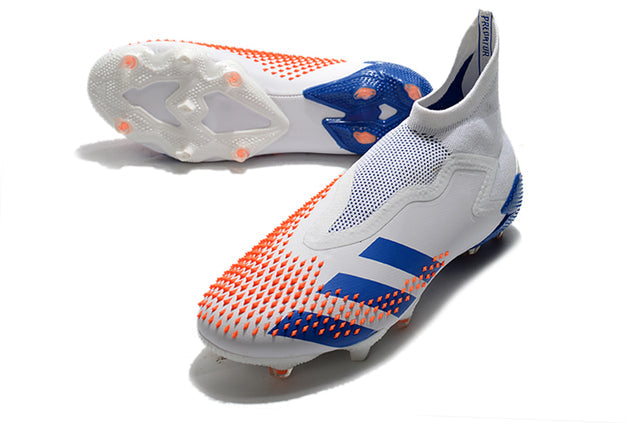 Adidas Predator Mutator+ FG Soccer Cleats – High Top – White/Blue