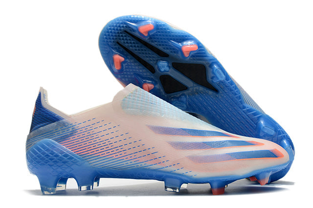 Adidas X Ghosted FG Soccer Cleats – Blue/Rose