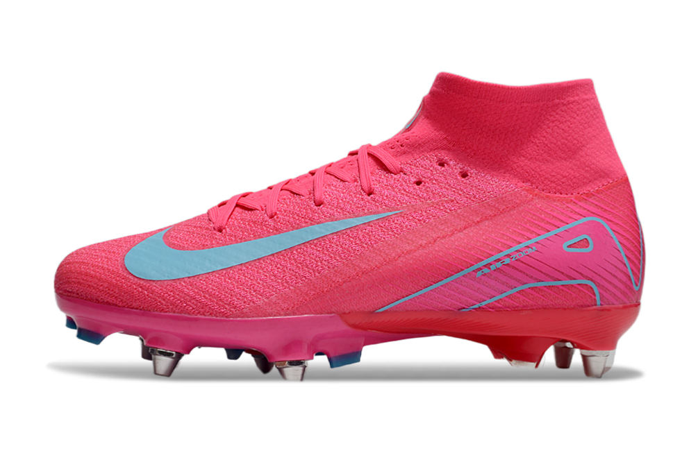 Nike Air Zoom Mercurial Superfly 10 SG Elite FG - Mens Soccer Cleats - Firm Ground - Black/White/Black