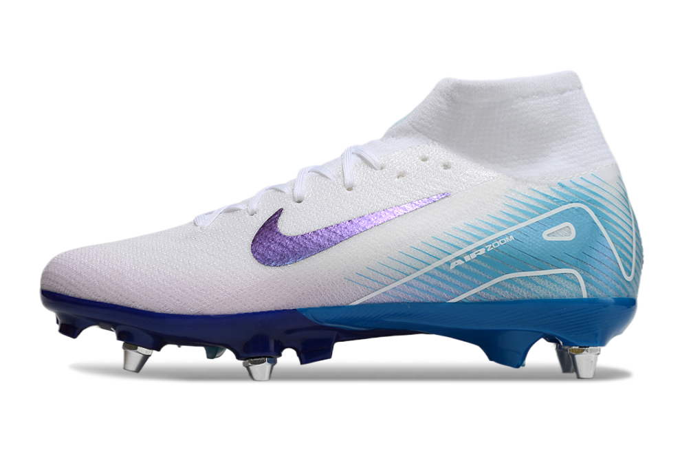 Nike Air Zoom Mercurial Superfly 10 SG Elite FG - Mens Soccer Cleats - Firm Ground - Black/White/Black