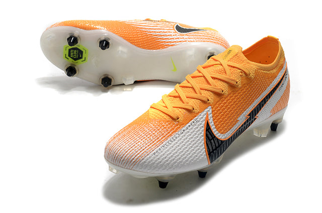 Nike Mercurial Vapor 13 Elite SG-PRO Anti-Clog White and Orange Football Boots