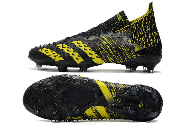 Adidas Predator Freak .1 FG Soccer Cleats – High Top – Black/Yellow