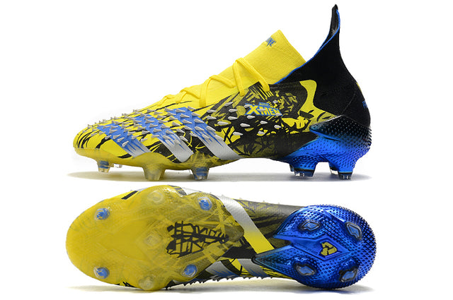 Adidas Predator Freak .1 FG Soccer Cleats – High Top – Xmen/Black/Yellow/Blue