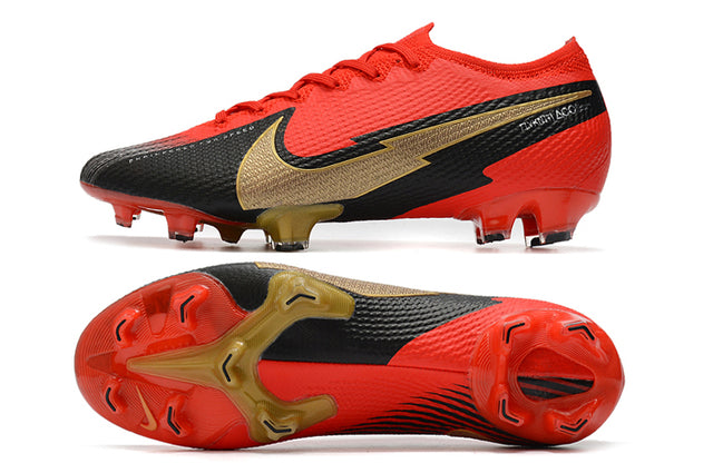 Nike Mercurial Vapor 13 Elite FG Football Boots Red/Black/Gold - Low