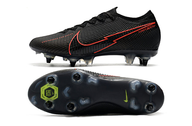 Nike Mercurial Vapor 13 Elite SG-PRO Anti-Clog Turf Soccer Cleat - Black/Red