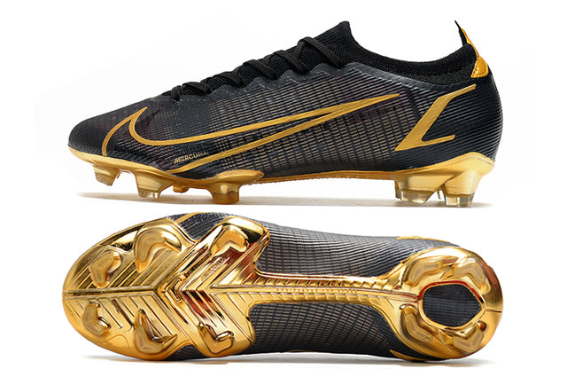 Nike Mercurial Vapor 14 Elite FG Football Boots Black/Gold - Low