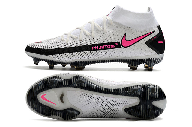 Nike Phantom GT Elite Dynamic Fit FG Soccer Cleats – High Top – White/Pink