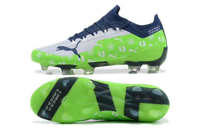 Puma Ultra FG Soccer Cleats – White/Green