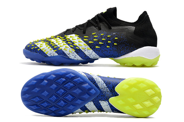 Adidas Predator Freak .1 Turf Soccer Shoes Black/Blue/Yellow - Low