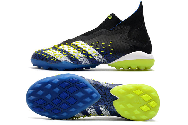 Adidas Predator Freak + FG Soccer Cleats Black/Blue - High