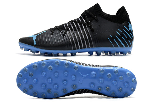 Puma Future Z FG Firm-Ground Soccer Cleats - Black/Blue (Low)