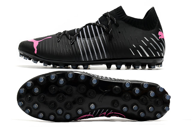 Puma Future Z FG Firm-Ground Soccer Cleats - Black/Pink (Low)