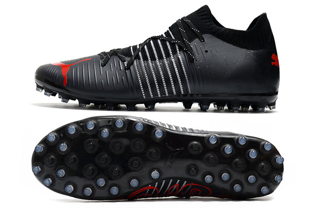 Puma Future Z FG Firm-Ground Soccer Cleats - Black/Red (Low)