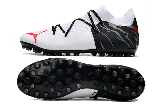 Puma Future Z FG Firm-Ground Soccer Cleats - White/Black