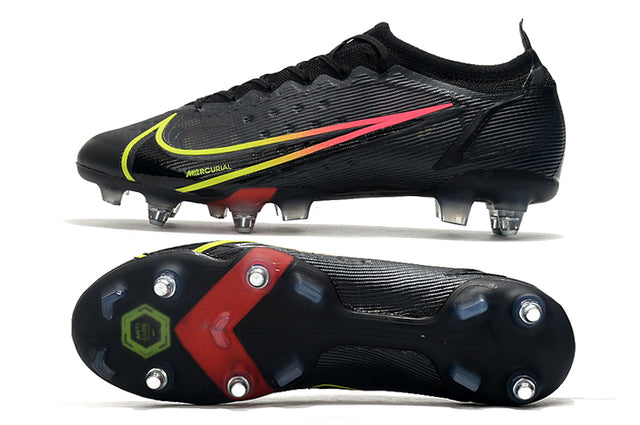 Nike Mercurial Vapor XIV Elite SG PRO Anti Clog Firm-Ground Soccer Cleats - Black/Yellow