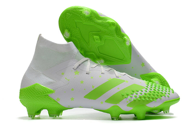 Adidas Predator Mutator .1 FG Soccer Cleats – High Top – White/Green