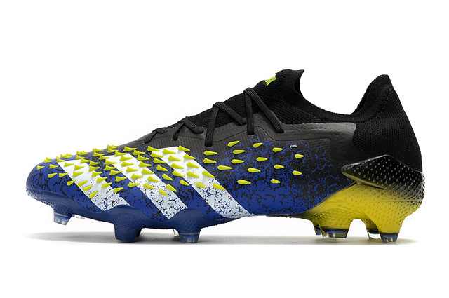 Adidas Predator Freak .1 FG Soccer Cleats – Low Top – Black/Blue/Yellow