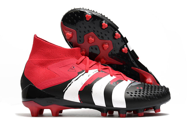 Adidas Predator Mutator .1 FG Soccer Cleats – High Top – Black/Red/White