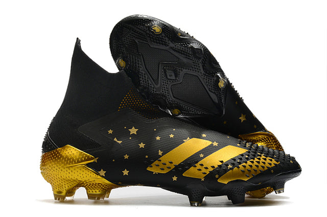Adidas Predator Mutator+ FG Soccer Cleats – High Top – Black/Gold