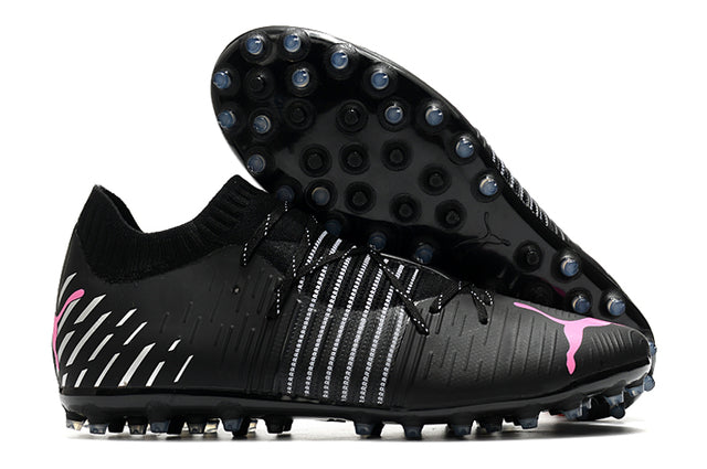 Puma Future Z FG Firm-Ground Soccer Cleats - Black/Pink (Low)
