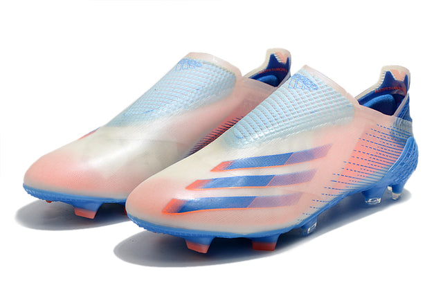 Adidas X Ghosted FG Soccer Cleats – Blue/Rose