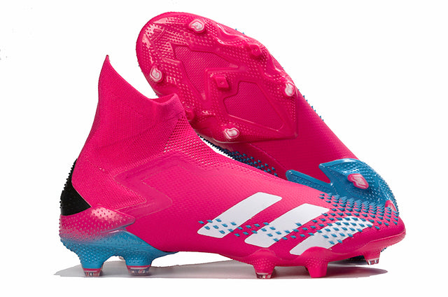 Adidas Predator Mutator+ FG Soccer Cleats – High Top – Black/Pink/Blue