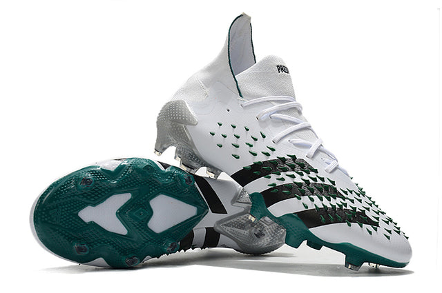 Adidas Predator Freak .1 FG Soccer Cleats – High Top – White/Green