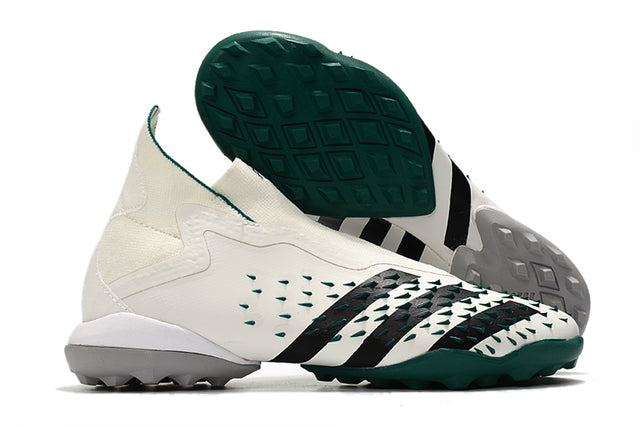 Adidas Predator Freak+ FG Soccer Cleats – High Top – White/Green