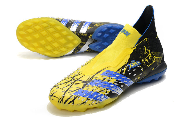 Adidas Predator Freak+ FG X-Men Firm-Ground Soccer Cleats - Black/Yellow/Blue (High-Top)