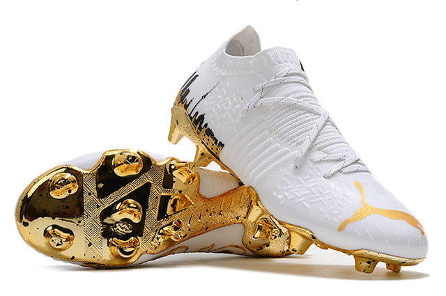 Puma Future Z FG Soccer Cleats – White/Gold