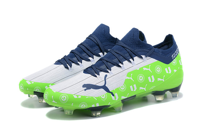 Puma Ultra FG Soccer Cleats – White/Green