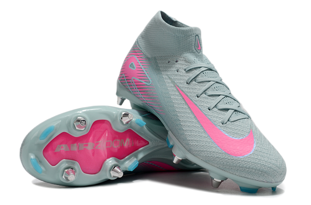 Nike Air Zoom Mercurial Superfly 10 SG Elite FG - Mens Soccer Cleats - Firm Ground - Black/White/Black