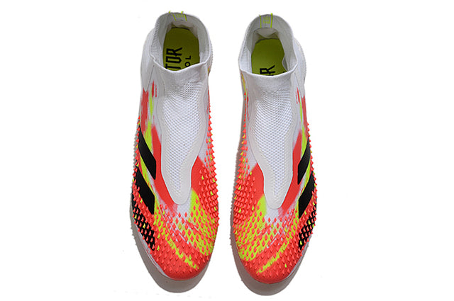 Adidas Predator Mutator+ FG Soccer Cleats – High Top – White/Red