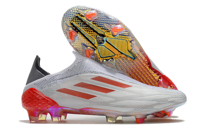 Adidas X SpeedFlow FG White and Orange Field Boots