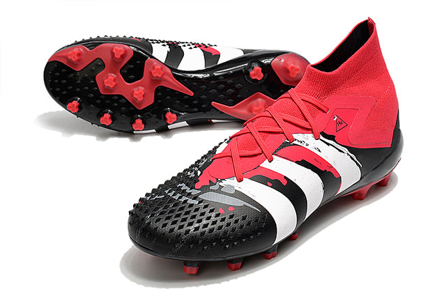 Adidas Predator Mutator .1 FG Soccer Cleats – High Top – Black/Red/White