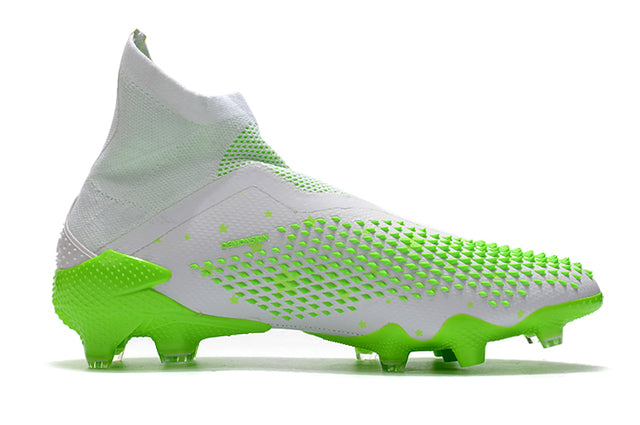 Adidas Predator Mutator+ FG Soccer Cleats – High Top – White/Green